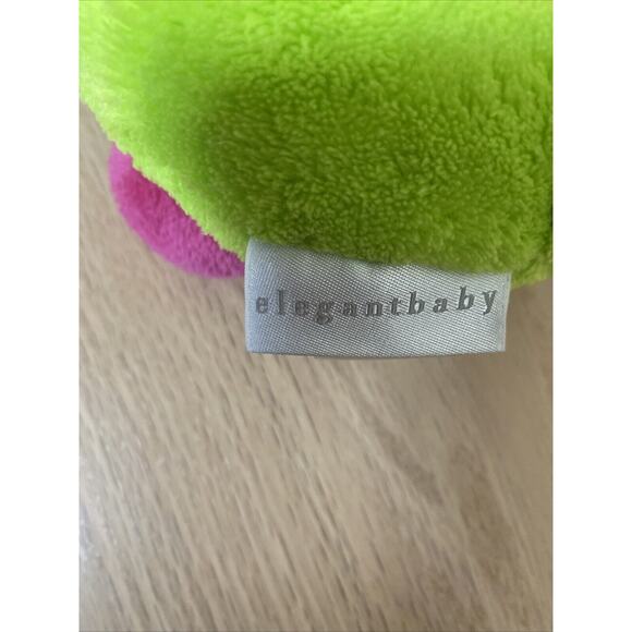 Elegant Baby Green Lime Pink Bunny Plush Stuffed Long Body Arms Hook Hand Feet - Picture 5 of 10